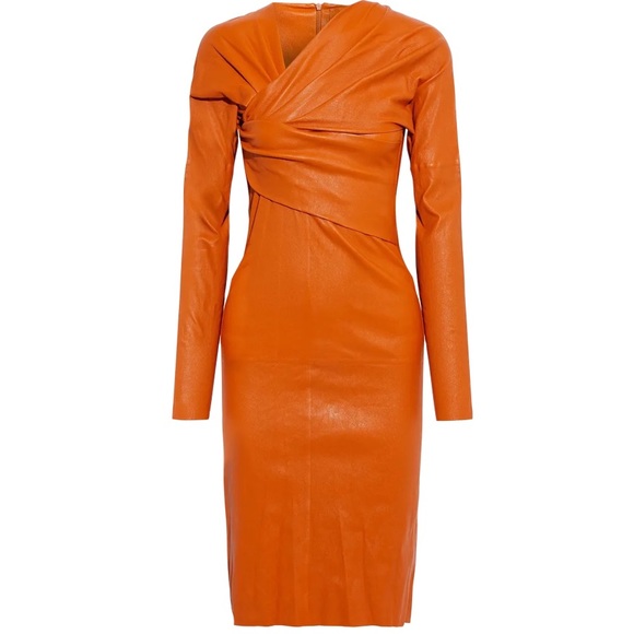 knee length dresses for ladies Bottega Veneta // 2019 Black Leather Dress – VSP Consignment main image 0